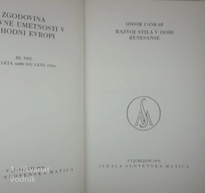 RAZVOJ STILA (v 3 knjgah), Izidor Cankar