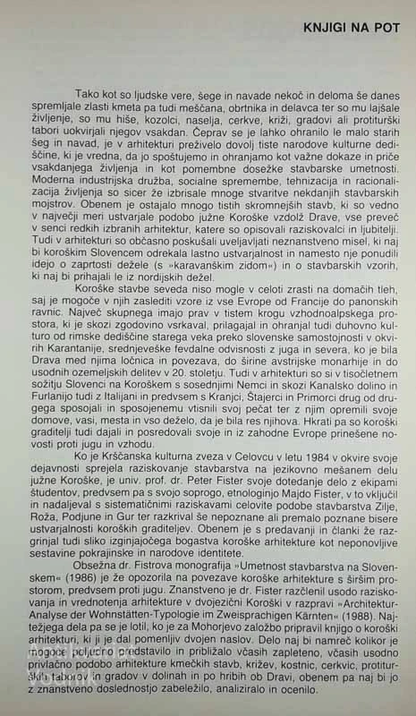 ARHITEKTURA ZILJE, ROŽA, PODJUNE, Peter Fister