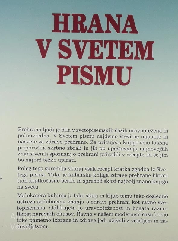 HRANA V SVETEM PISMU, Eleonore Schmitt