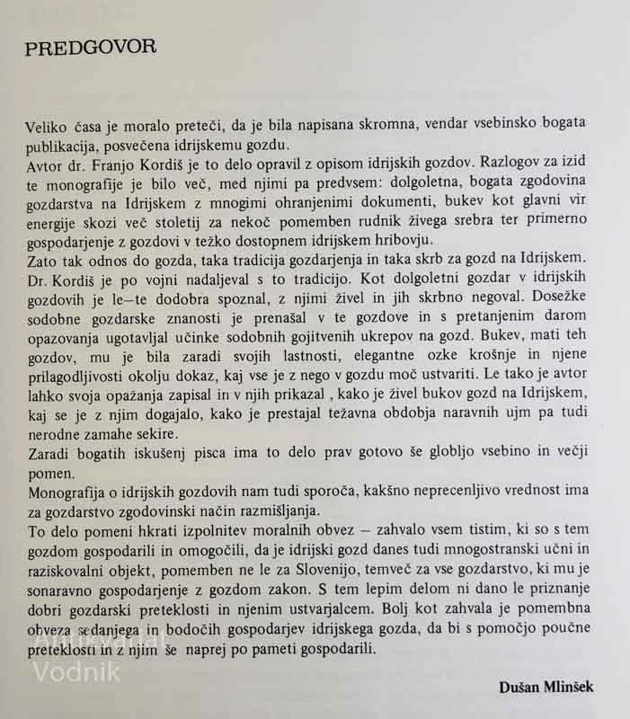 IDRIJSKI GOZDOVI SKOZI STOLETJA, F. Kordiš