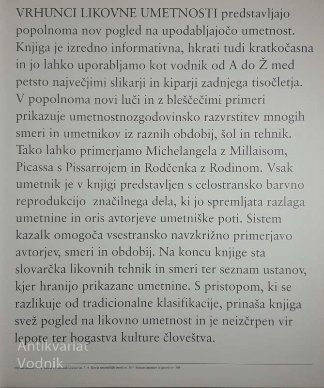 VRHUNCI LIKOVNE UMETNOSTI