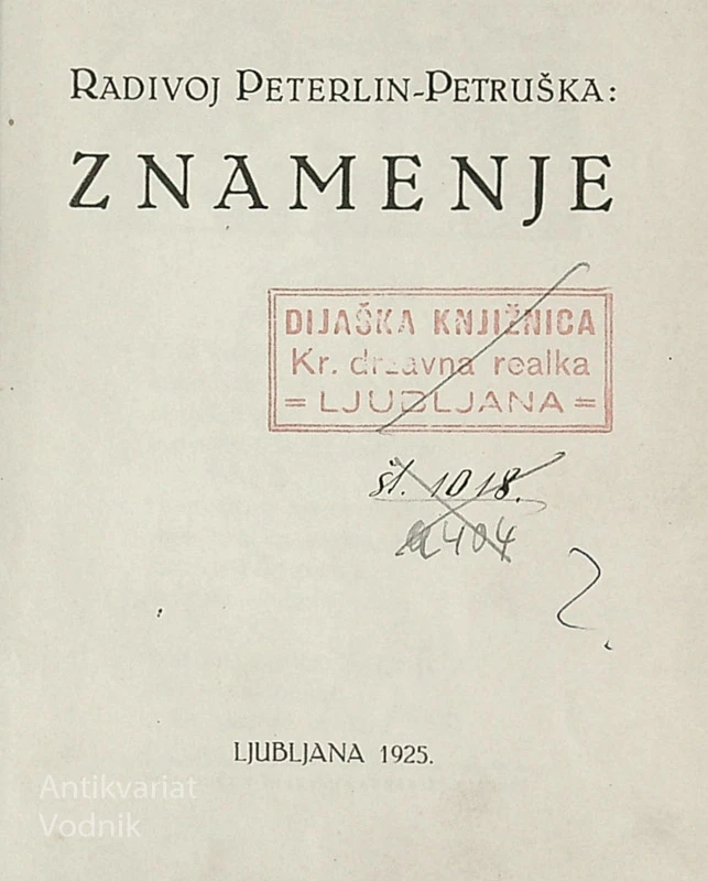 ZNAMENJE, Radivoj Peterlin-Petruška