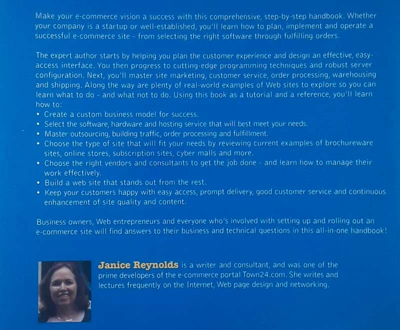 THE COMPLETE E-COMMERCE BOOK, Janice Reynolds