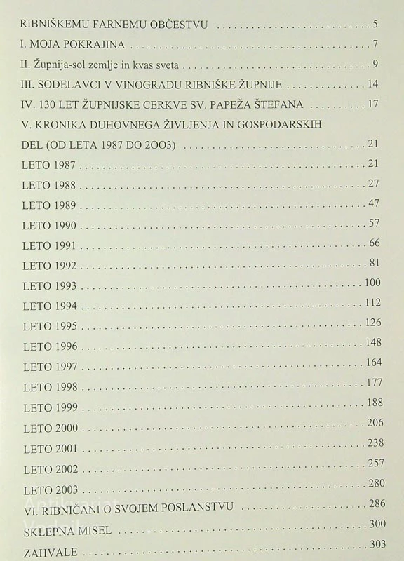KRONIKA ŽUPNIJE RIBNICA 1987-2003, Maks Ipavec
