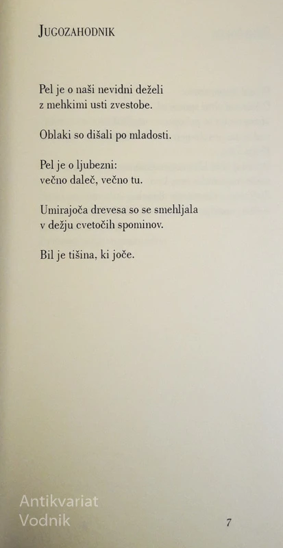 PTICA IZ ČRNIH ZVEZD, Brane Senegačnik