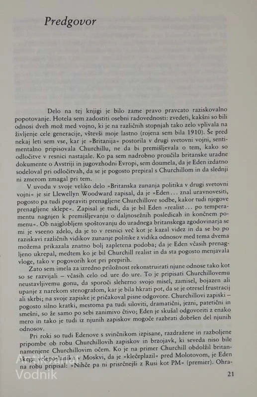 CHURCHILL IN EDEN V VOJNI, Elisabeth Barker