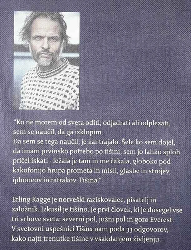 TIŠINA V ČASU HRUPA, Erling Kagge