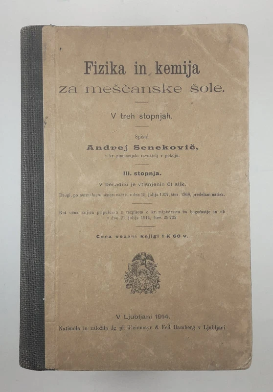 FIZIKA IN KEMIJA ZA MEŠČANSKE ŠOLE, Andrej Senekovič