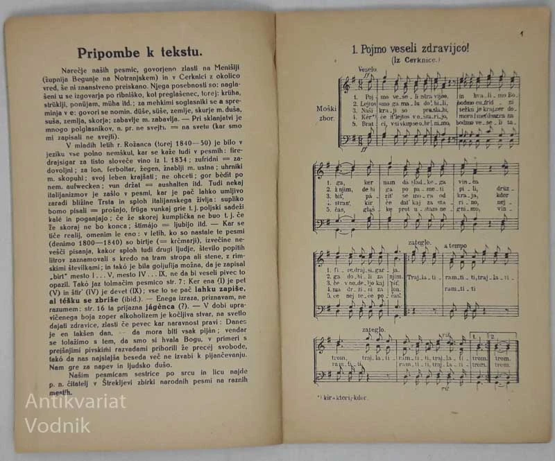 ZBIRKA SLOVENSKIH NARODNIH PESMI IV. zvezek