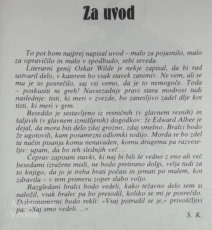 SMEH NA VSEH POTEH, Slavko Krušnik