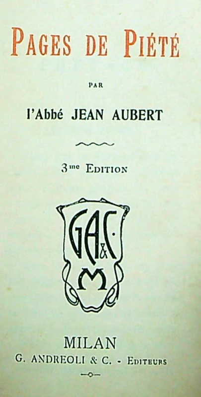 PAGES DE PIÉTÉ
