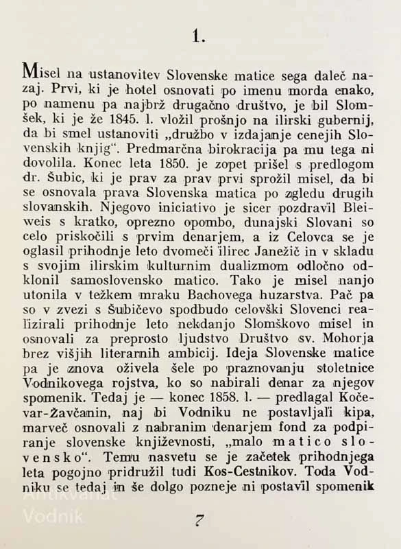 VELIKO PISMO SLOVENSKE DUHOVNE ZDRUŽITVE (ustanovitev Slovenske matice), Joka Žigon