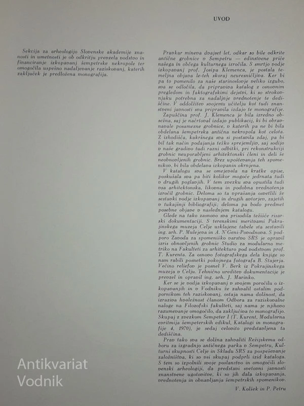ANTIČNE GROBNICE V ŠEMPETRU, Josip Klemenc