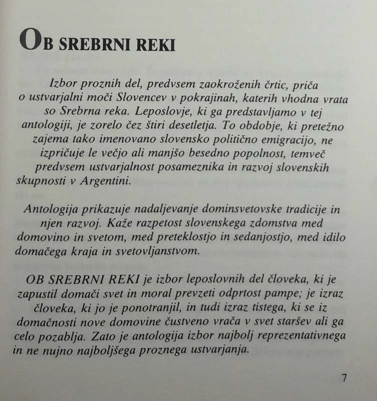 OB SREBRNI REKI