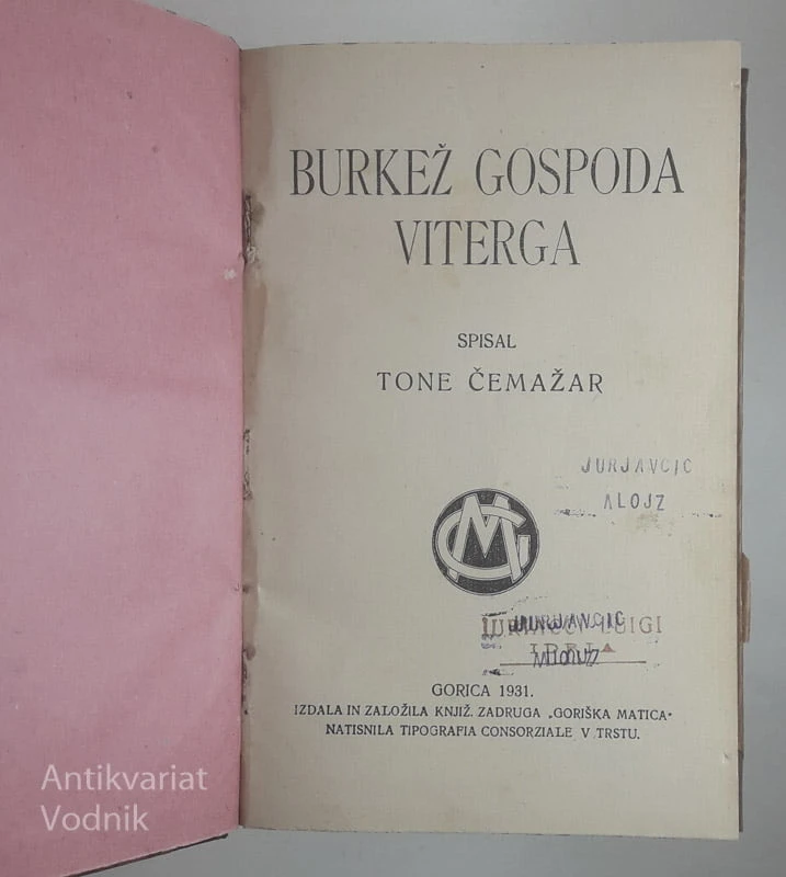 BURKEŽ GOSPODA VITREGA, Tone Čemažar