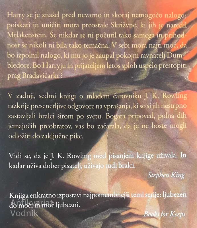 HARRY POTTER, SVETINJE SMRTI, J.K. Rowling