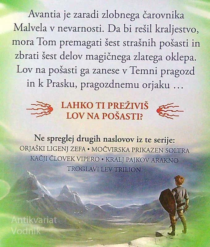 LOV NA POŠASTI; PRAGOZDNI ORJAK PRASK, Adam Blade