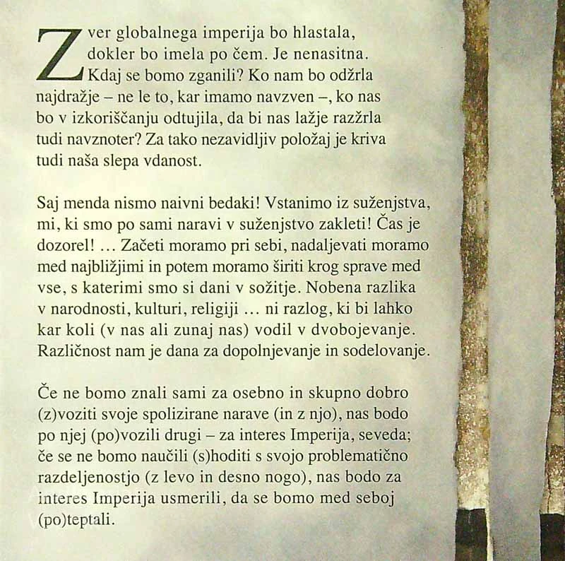 VSTANIMO, V SUŽENJSTVO ZAKLETI!; STOP SMRTONOSTNI IGRI POLOV!, pater Karel Gržan