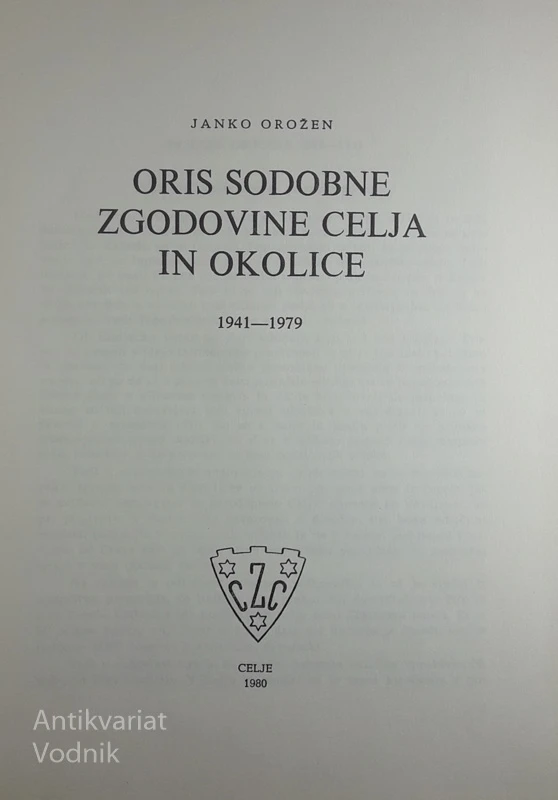 ORIS SODOBNE ZGODOVINE CELJA IN OKOLICE, Janko Orožen