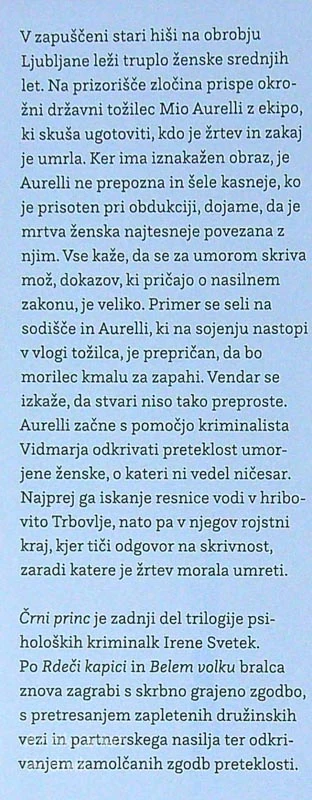 ČRNI PRINC, Irena Svetek