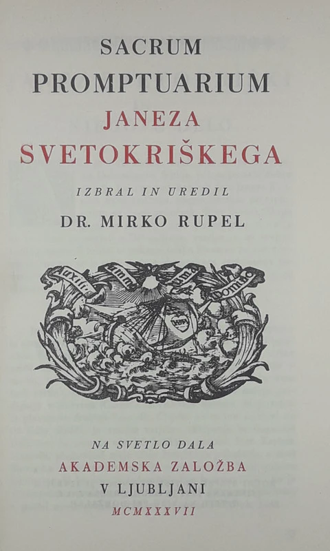 JANEZ SVETOKRIŠKI, Dr. Mirko Rupel