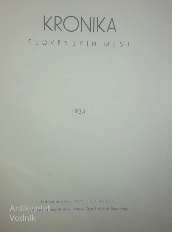 KRONIKA SLOVENSKIH MEST II