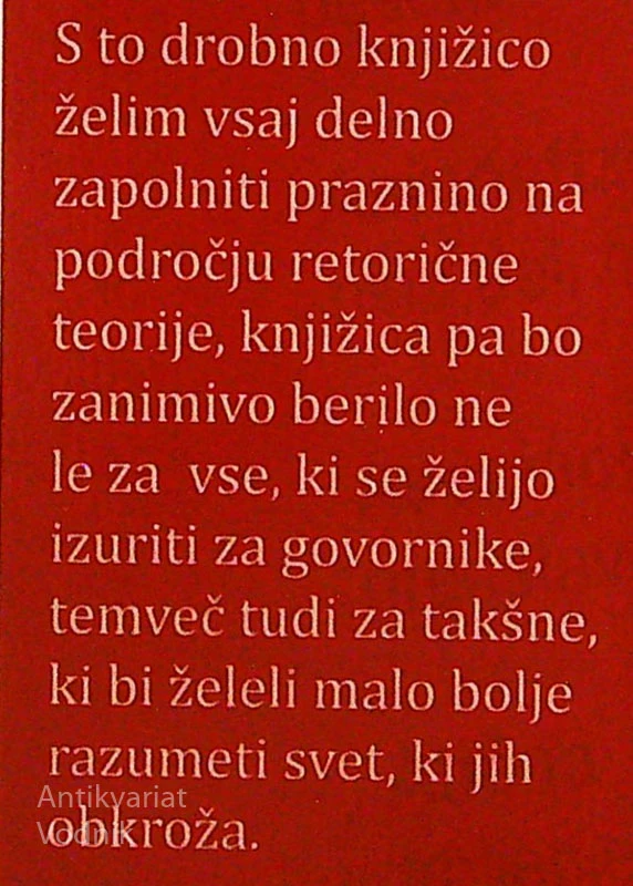 MALI LEKSIKON ANTIČNE RETORIKE, Peter Amalietti