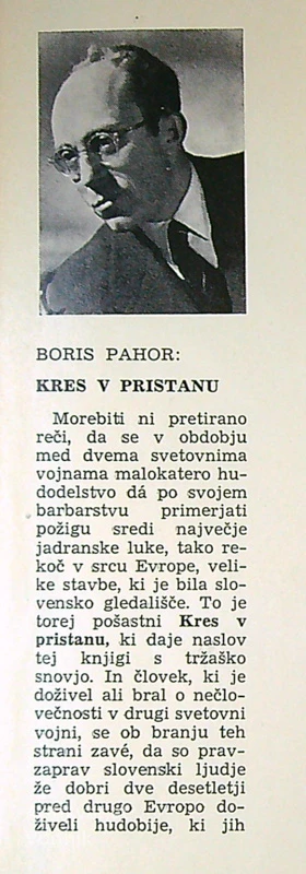 KRES V PRISTANU, Boris Pahor