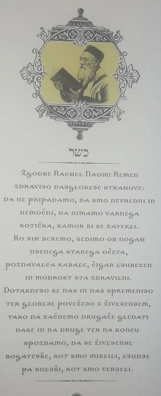 BLAGOSLOVI STAREGA OČETA, Rachel Naomi Remen