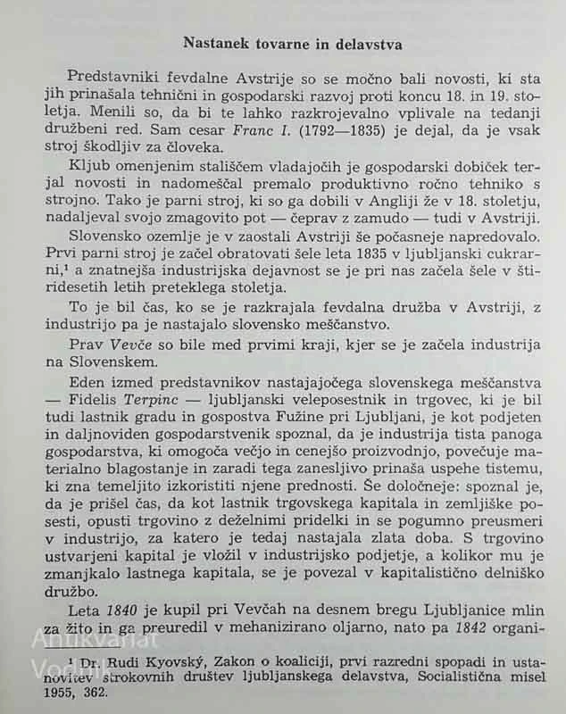 VEVŠKI PAPIRNIČARJI V BOJU ZA SVOJE PRAVICE 1842-1945, Miroslav Kokolj