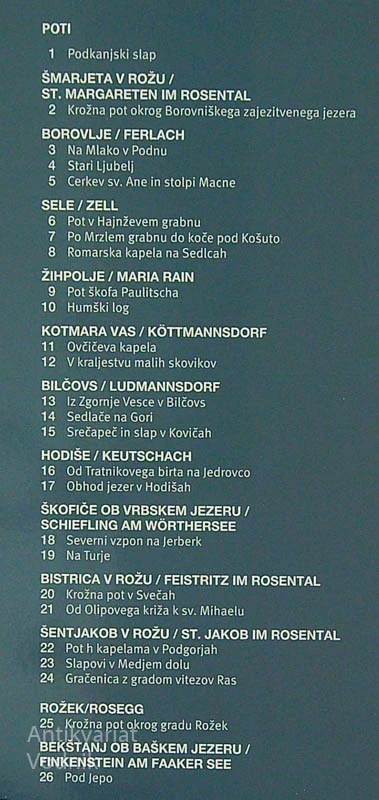 POPOTNIK PO ROŽU; KULTURNOZGODOVINSKI TURISTIČNI VODNIK, Tatjana Gregoritsch