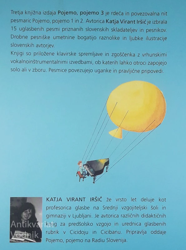POJEMO, POJEMO 3, otroške pesmice slovenskih avtorjev, Katja Virant