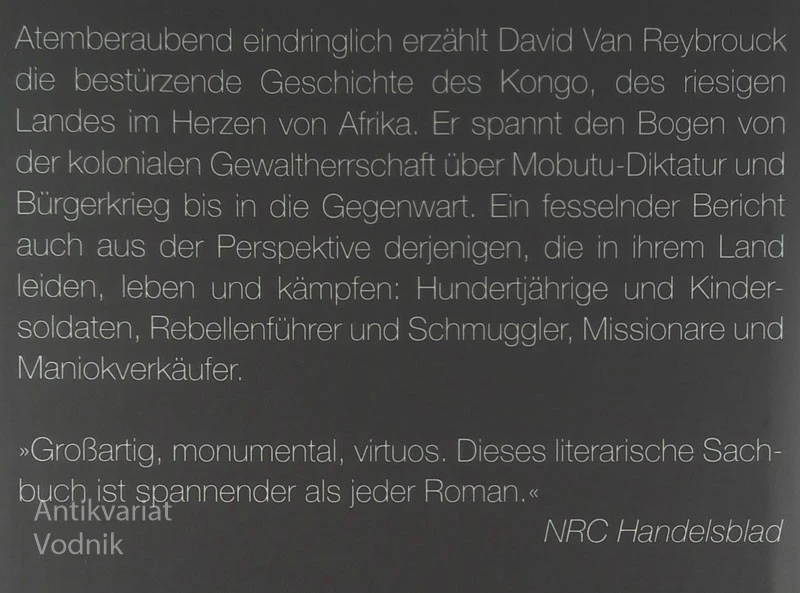 KONGO: EINE GESCHICHTE, David Van Reybrouck