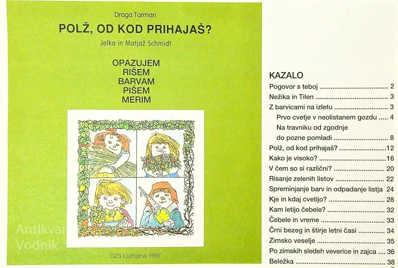 POLŽ, OD KOD PRIHAJAŠ; NARAVOSLOVNA BELEŽNICA, Draga Tarman