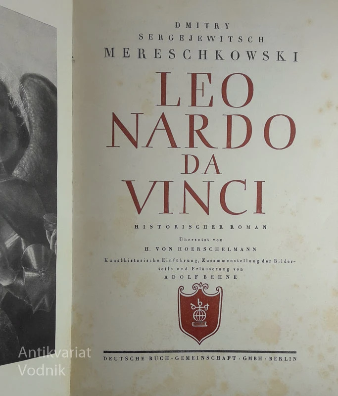 LEONARDO DA VINCI, Dimitry Sergejewitsch Mereschkowski