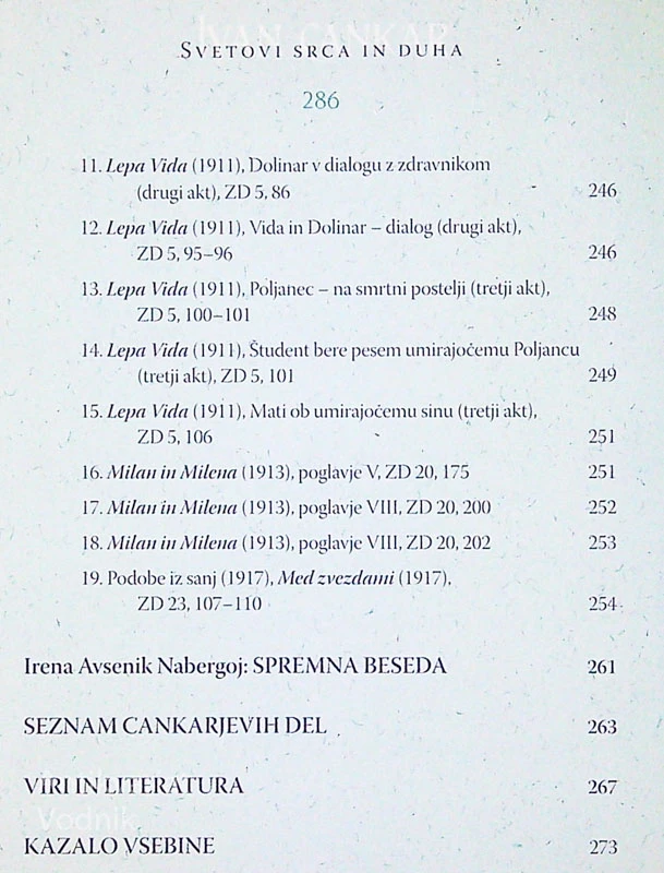 SVETOVI SRCA IN DUHA, Ivan Cankar