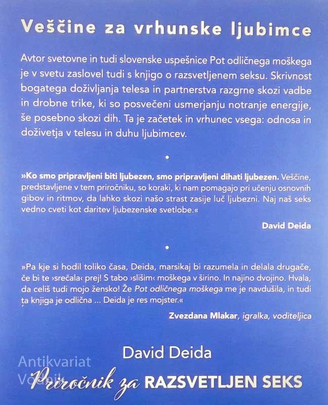 PRIROČNIK ZA RAZSVETLJEN SEKS, David Deida