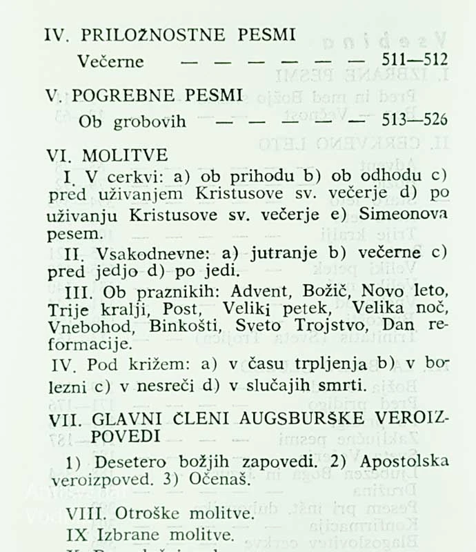 EVANGELIČANSKA PESMARICA