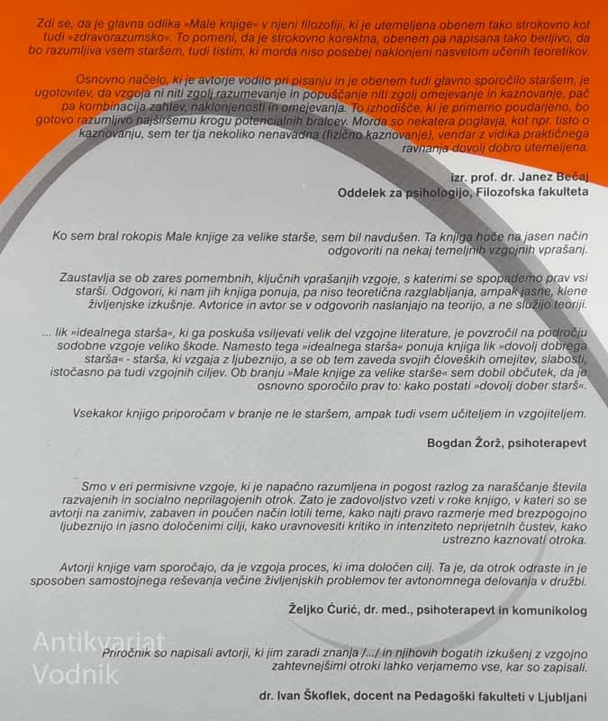 MALA KNJIGA ZA VELIKE STARŠE, Vida Kokelj in drugi