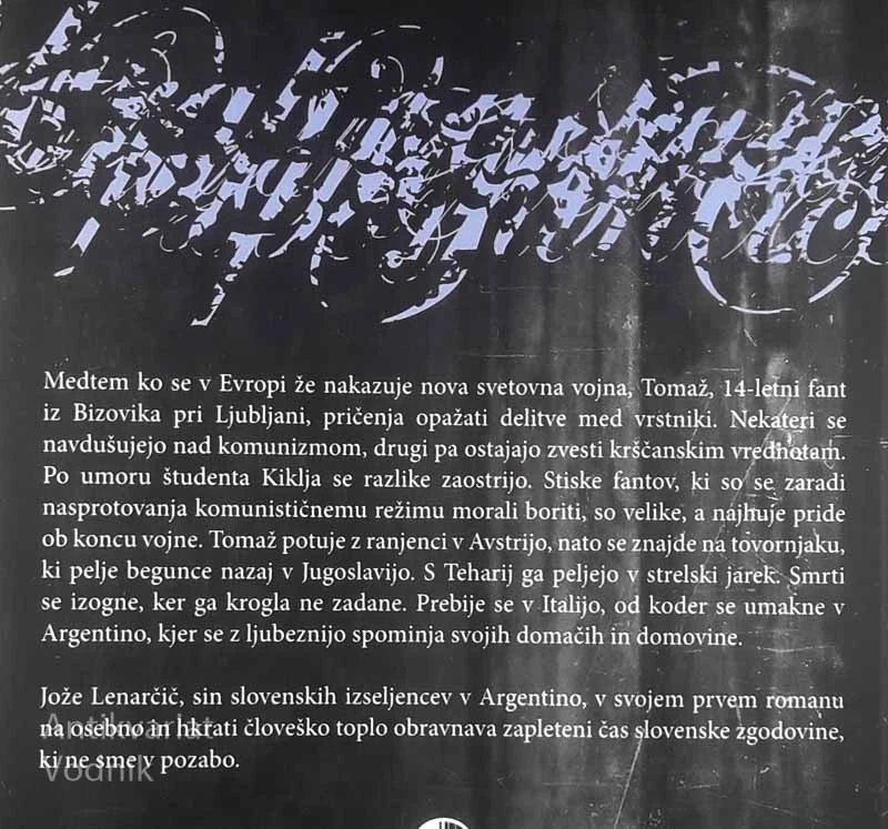 ODTRGANE SPOMINČICE, Jože Lenarčič