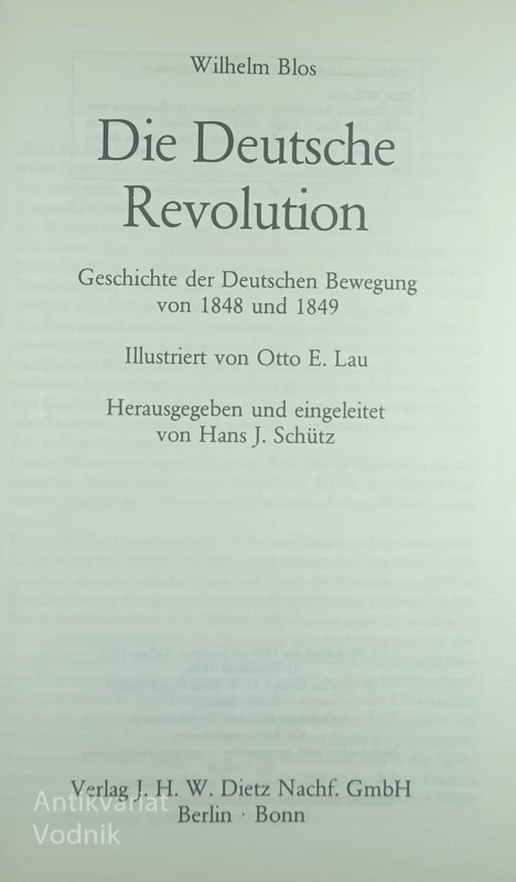 DIE DEUTSCHE REVOLUTION, Wilhelm Blos