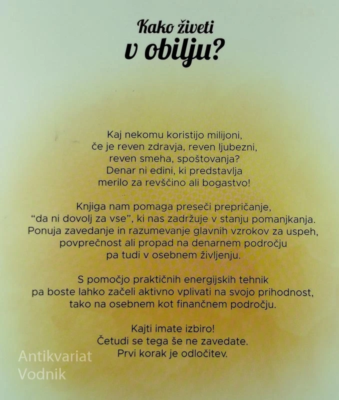 KAKO ŽIVETI V OBILJU?, Jasmina Kandorfer