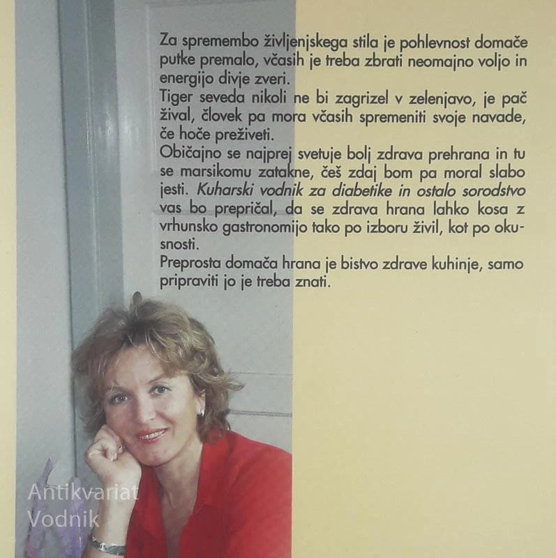 KUHARSKI VODNIK ZA DIABETIKE IN OSTALO SORODSTVO, Darja Lovšin