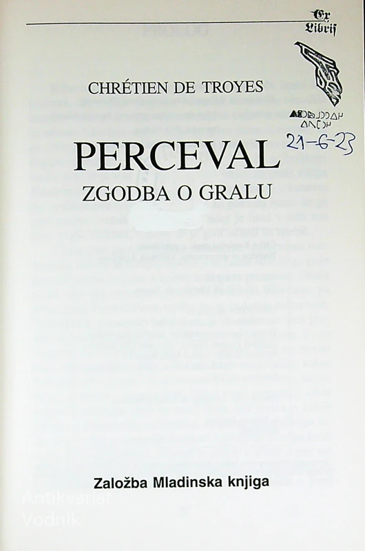 ZGODBA O GRALU, Chrétien de Troyes
