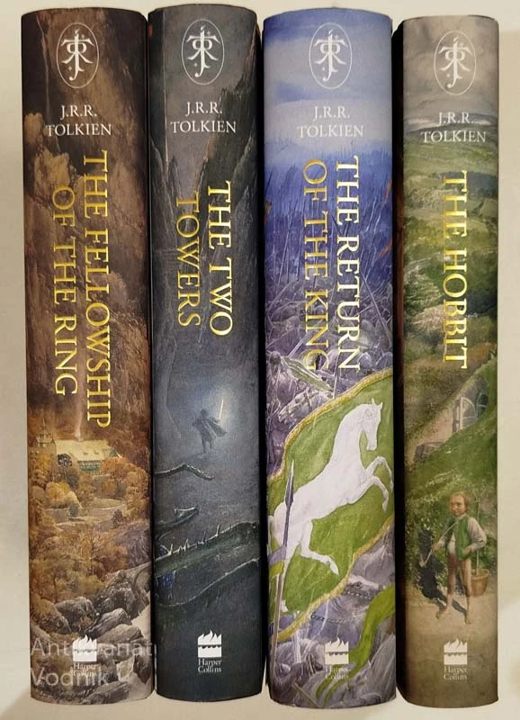 The Hobbit & The Lord of the Rings: Illustrated edition, J. R. R. Tolkien (4 knjige)