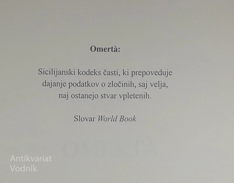 OMERTÀ, Mario Puzo