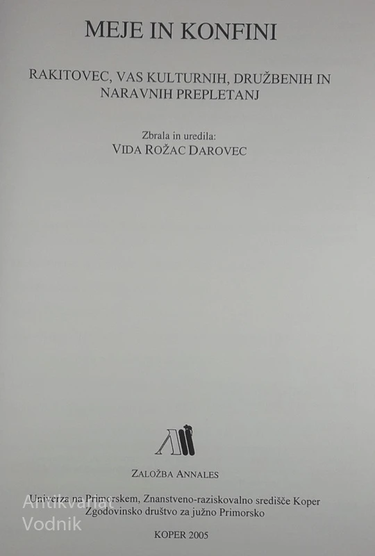 MEJE IN KONGINI, Vida Rožac Dravec