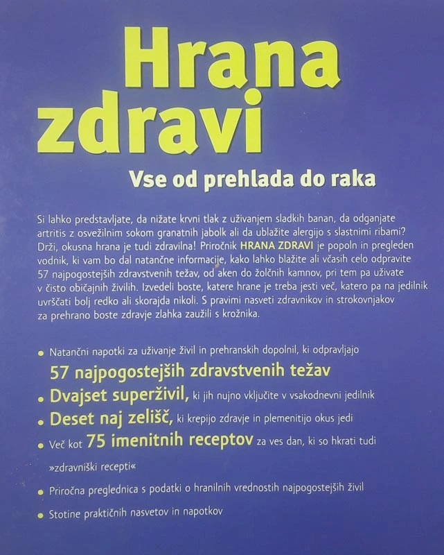 HRANA ZDRAVI: VSE OD PREHLADA DO RAKA, Reader’s Digest
