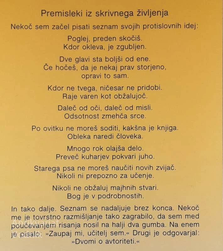 MOGOČE (MOGOČE NE) PREMISLEKI IZ SKRIVNEGA ŽIVLJENJA, Robert Fulghum