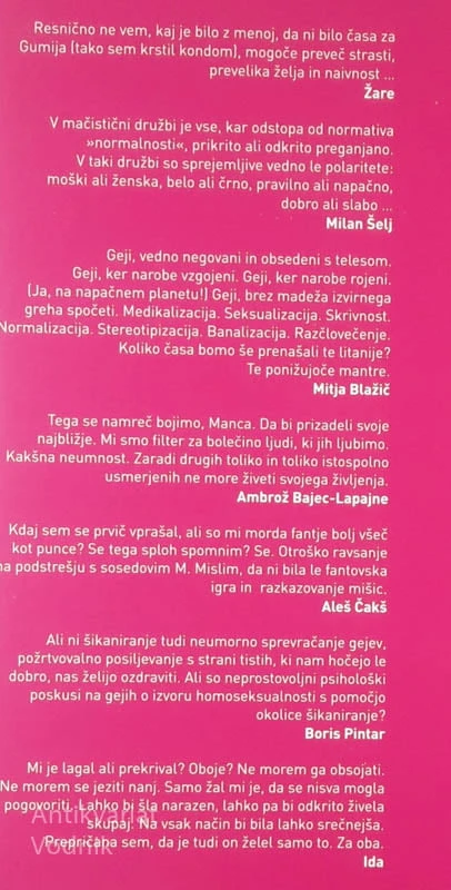 DRUGAČNA RAZMERJA, Manca Košir
